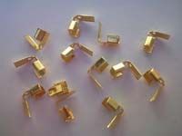 Leather Crimp Gold