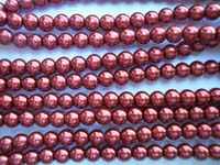 Glass Pearls 6mm Shiny